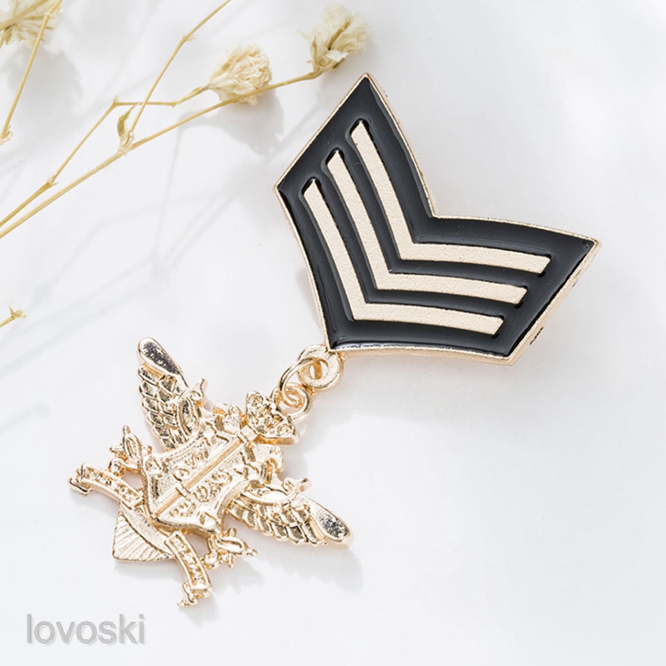 Set 2 Huy Hiệu Cài Áo Hình Ngôi Sao Phong Cách Vintage