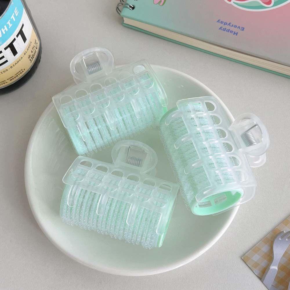 Set 3 Lô Uốn Tóc Tự Dính Bằng Nhựa Tiện Dụng