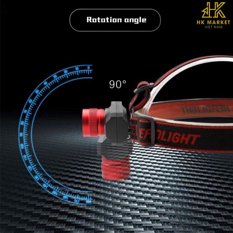Đèn Đội Đầu Zoom Pin Sạc Siêu Sáng 102 | bóng creed Q5 Có 3 Chế Độ Sáng Chip Led XPE