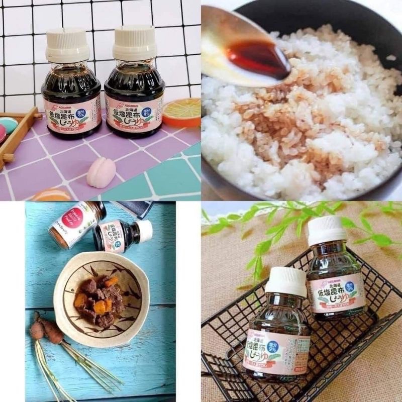 Nước tương tảo bẹ ăn dặm cho bé 6m+ Nhật hiệu Kids&amp;Mama - SHOP MẸ MIN