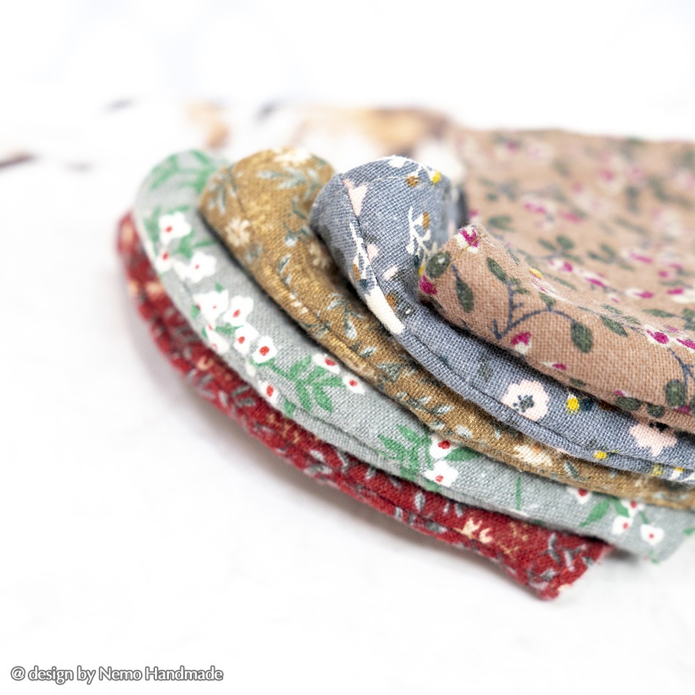 Khẩu Trang 3 Lớp Linen Hoa Vintage Nemo Handmade, Có Nút Điều Chỉnh Dây Phù Hợp Với Mọi Gương Mặt - KTLNH5M | BigBuy360 - bigbuy360.vn