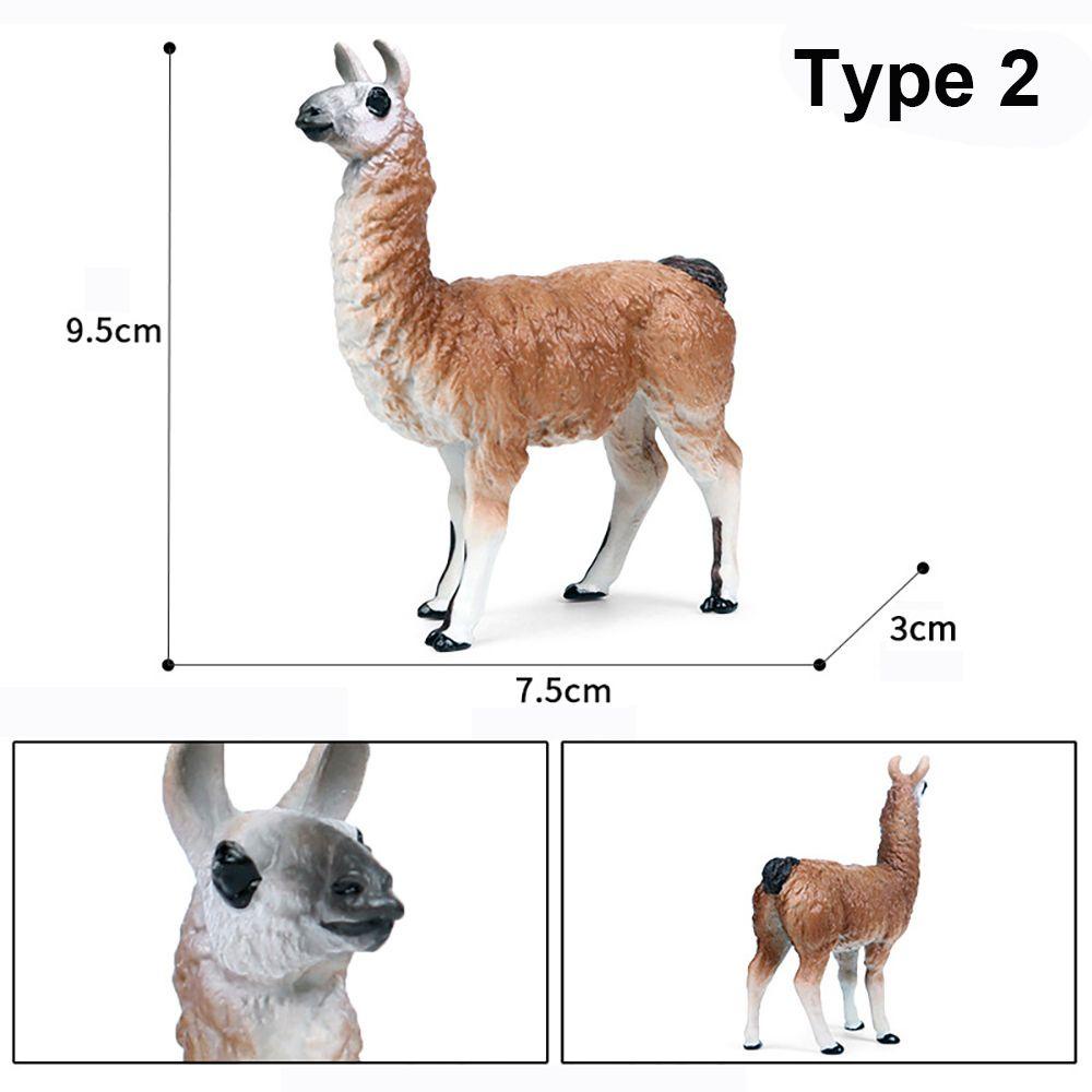 Mô Hình Lạc Đà Alpaca Sống Động Giáo Dục Sớm Cho Bé