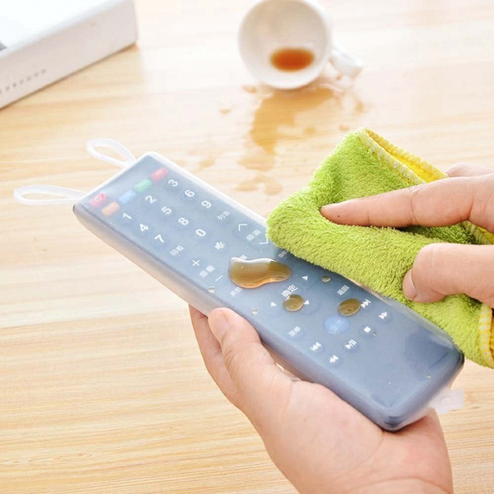 Bọc Điều Khiển  Tivi, Điều Hòa Bằng Nhựa Silicon Dẻo Trong Suốt,Tai Thỏ