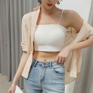Áo bra len tăm cotton siêu mát (chat với shop trước khi đặt)