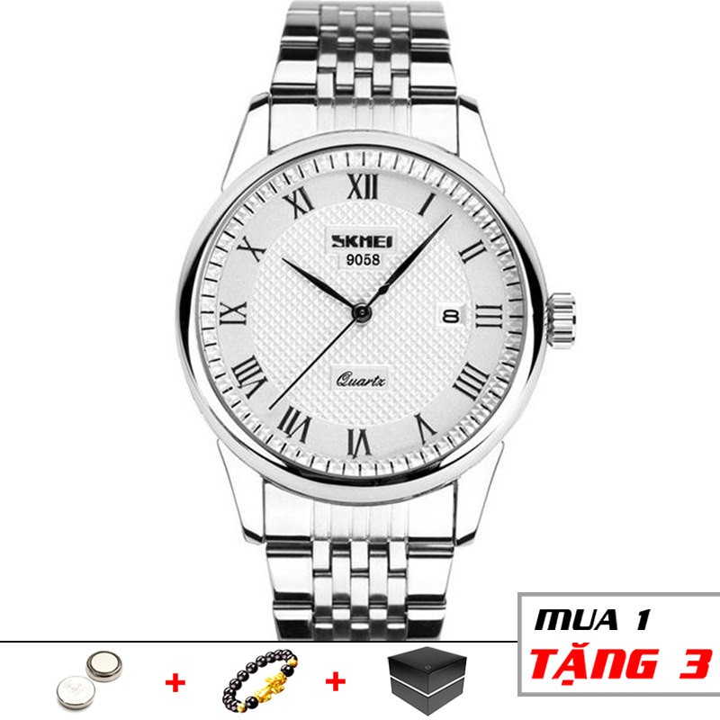 Đồng hồ nam dây thép cao cấp không gỉ chống nước siêu bền SKMEI SM21 - InterWatch