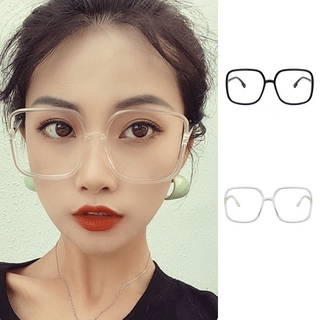 Kính Mắt Trong Suốt Gọng Lớn Phong Cách Retro Đường Phố