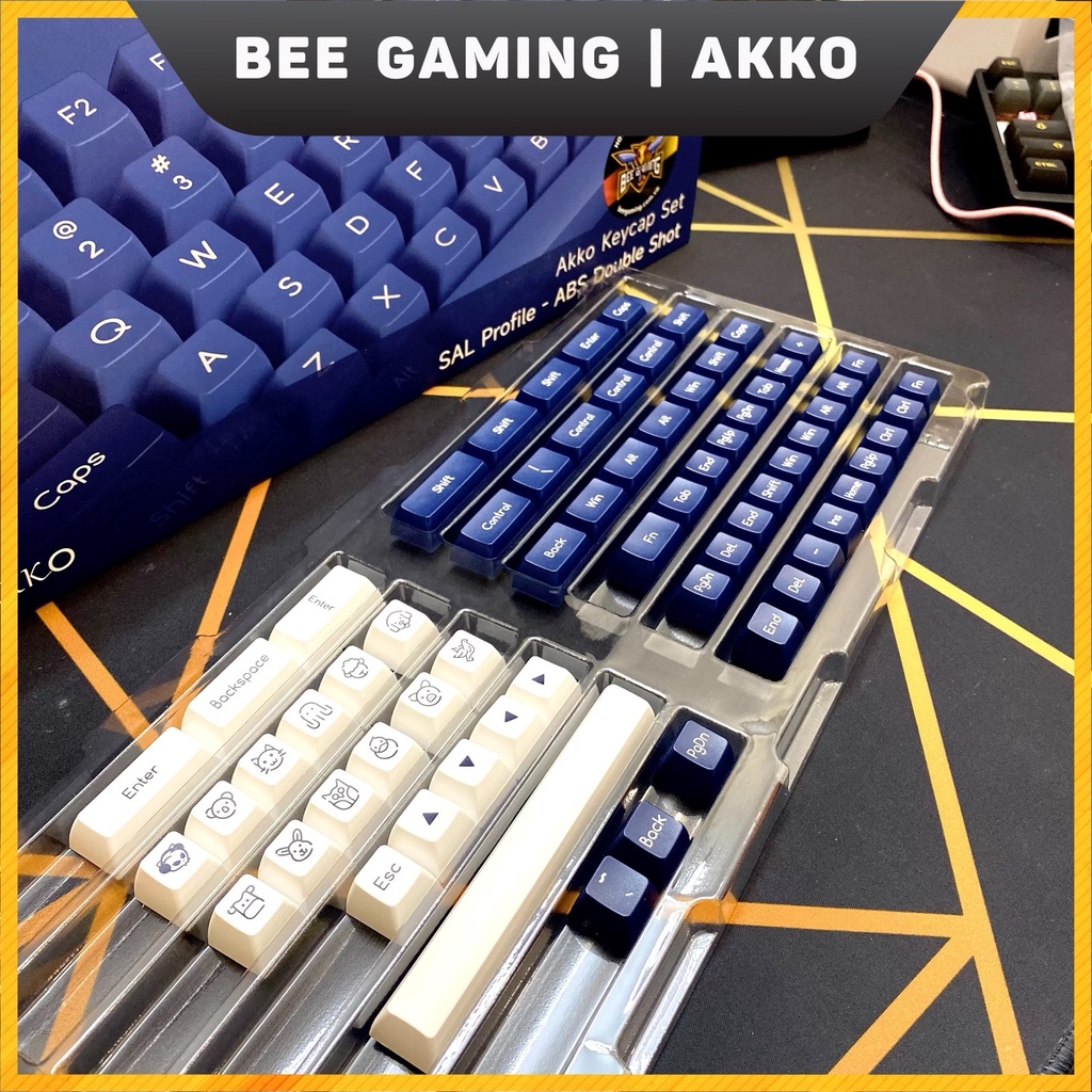 Bộ keycap AKKO – Ocean Star (Chất liệu ABS Double-Shot / SAL profile / 195 nút)