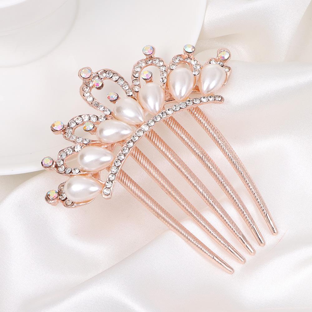 Lược Cài Tóc Trang Trí Hoa Lá Thanh Lịch Cho Cô Dâu|Đồ Trang Trí Tóc