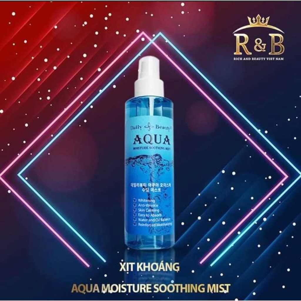 Xịt khoáng Aqua nhập khẩu Hàn Quốc R&B, cấp ẩm tức thì cho làn da cần nước | BigBuy360 - bigbuy360.vn
