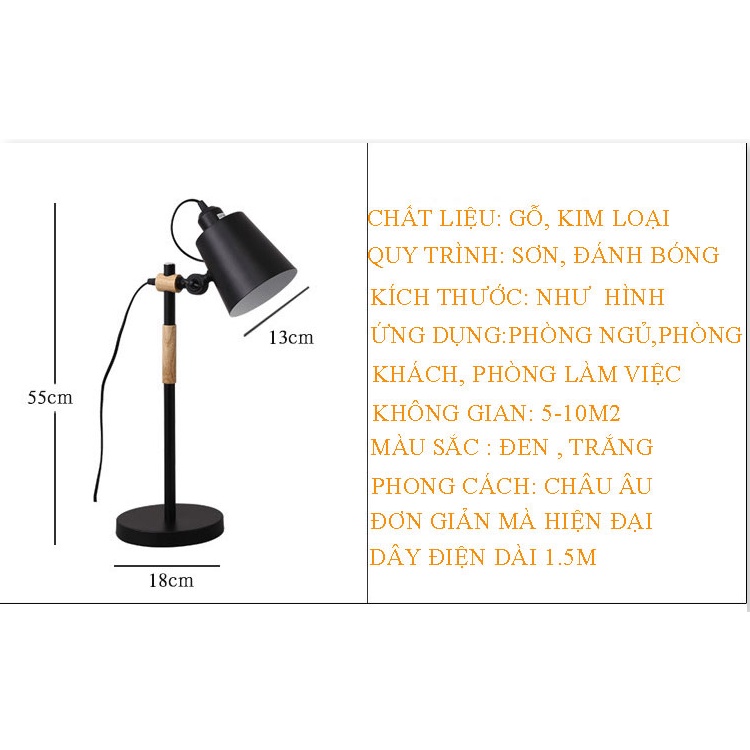 Đèn Học Chống Cận Thị, Đèn bàn học ☀️Chống cận☀️ FDB01 kiểu dáng sang trọng, chống lóa mắt, tiết kiệm điện + Bóng đèn