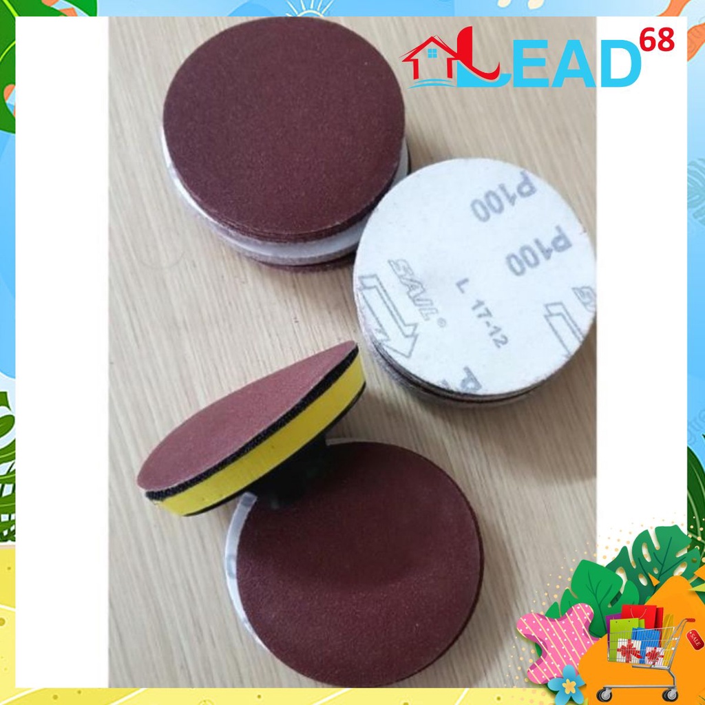 10 miếng giấy ráp tự dính (100mm) ( Shop Uy Tín )