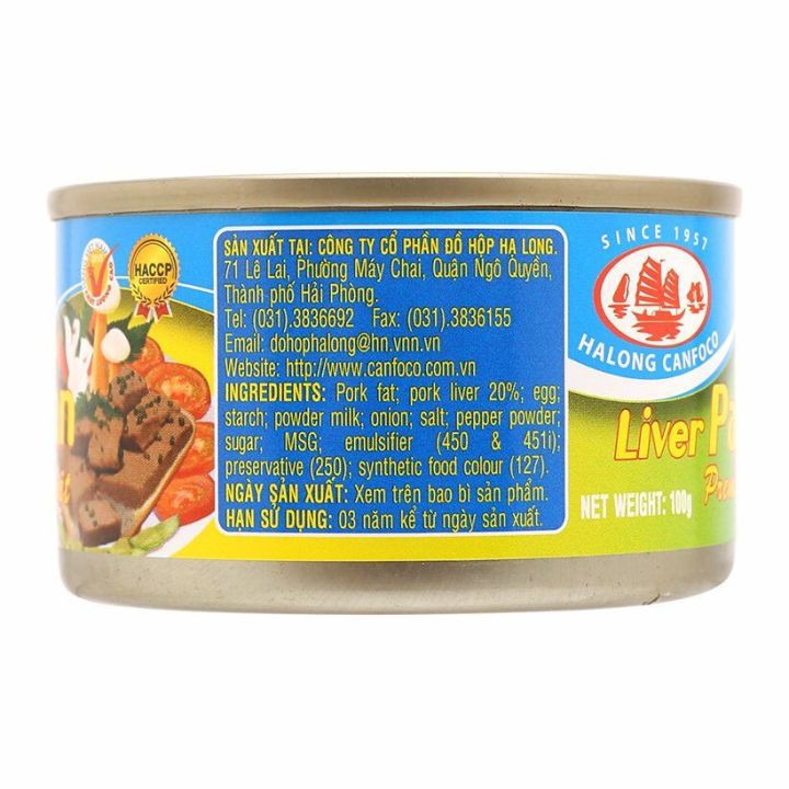 Pate gan đặc biệt Hạ Long Canfoco 100g