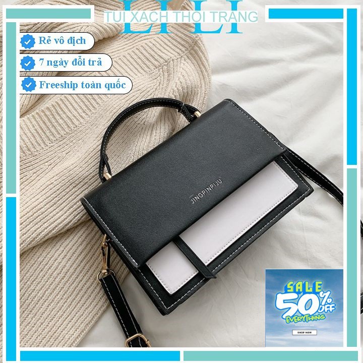 Túi xách nữ công sở 💖💖 Túi đeo chéo thời trang dáng công sở J7570 (có video và ảnh thật)