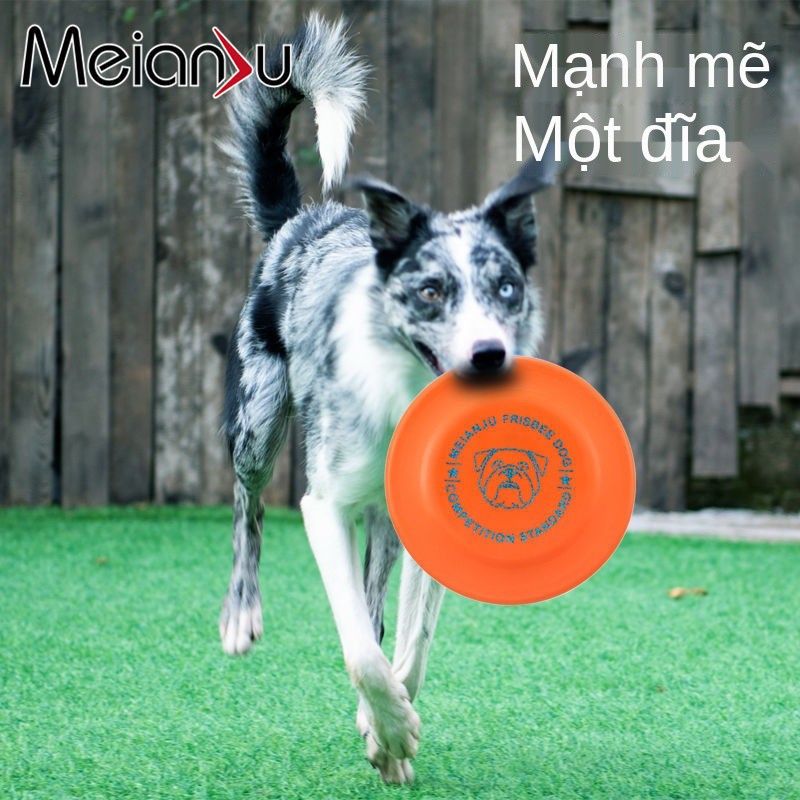 Đĩa quay thi đấu tiêu chuẩn Meianju Frisbee đồ chơi thú cưng Frisbee Đĩa huấn luyện chó nổi và ném đồ chơi