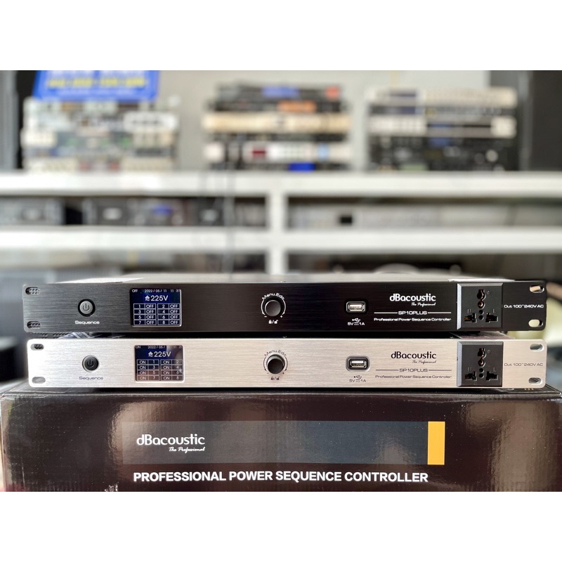 Quản lý nguồn chính hãng dBacoustic SP10 plus có lọc nguồn.Màn hình cảm ứng