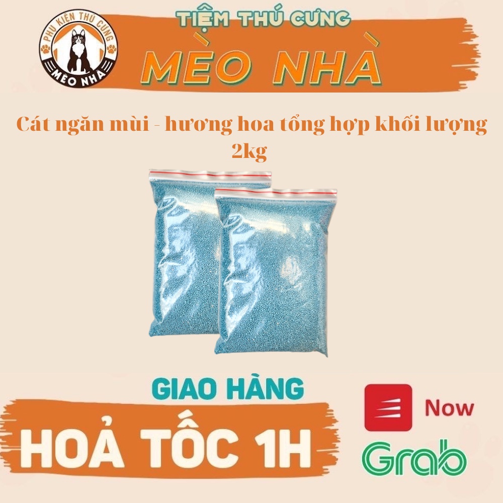 Cát ngăn mùi - hương hoa tổng hợp khối lượng 2kg