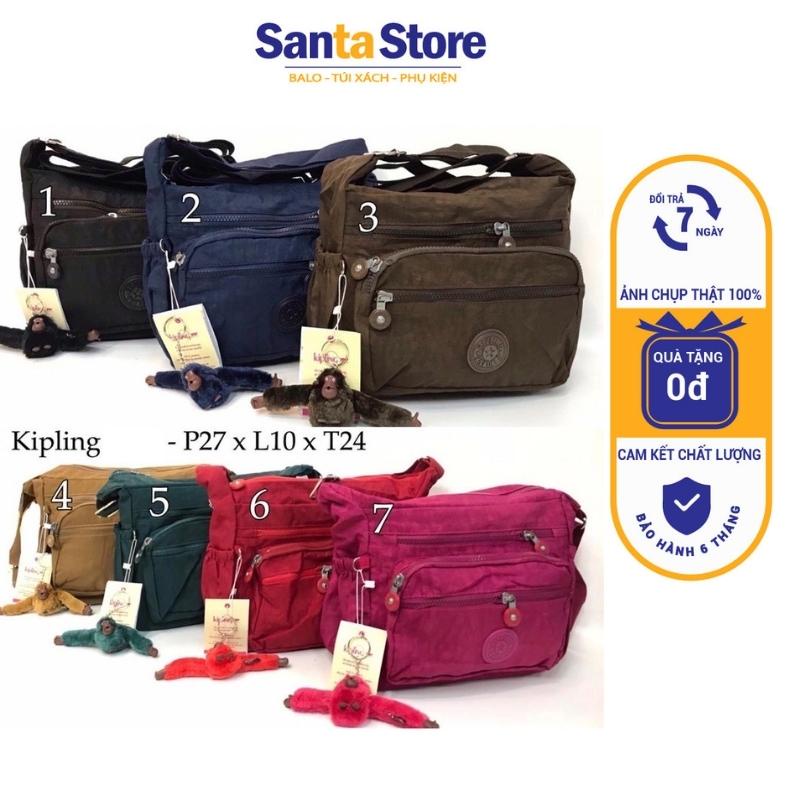 Túi đeo chéo nữ vải dù canvas Kipling KL8011 SANTA STORE thời trang cao cấp nhiều ngăn đựng điện thoại, ví tiền tiện lợi