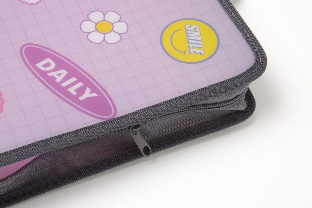 Túi Xách Đựng Tài Liệu ARTBOX Hàn Quốc Kiểu Lưới Màu Tím Cute