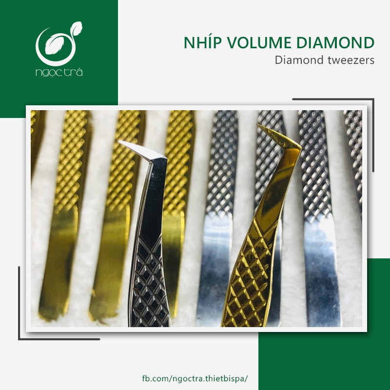 Nhíp volume Diamond mạ Vàng TEST SẴN