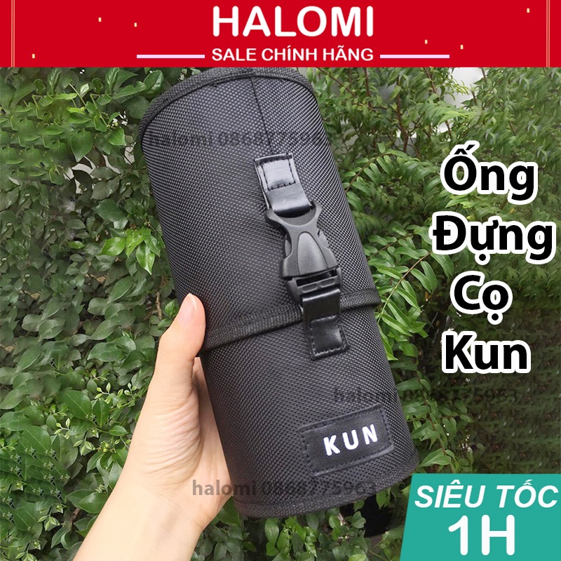 Ống Đựng Cọ trang điểm Kun 2 Quai HALOMI Siêu Bền Chứa Được Cọ 30 Cây