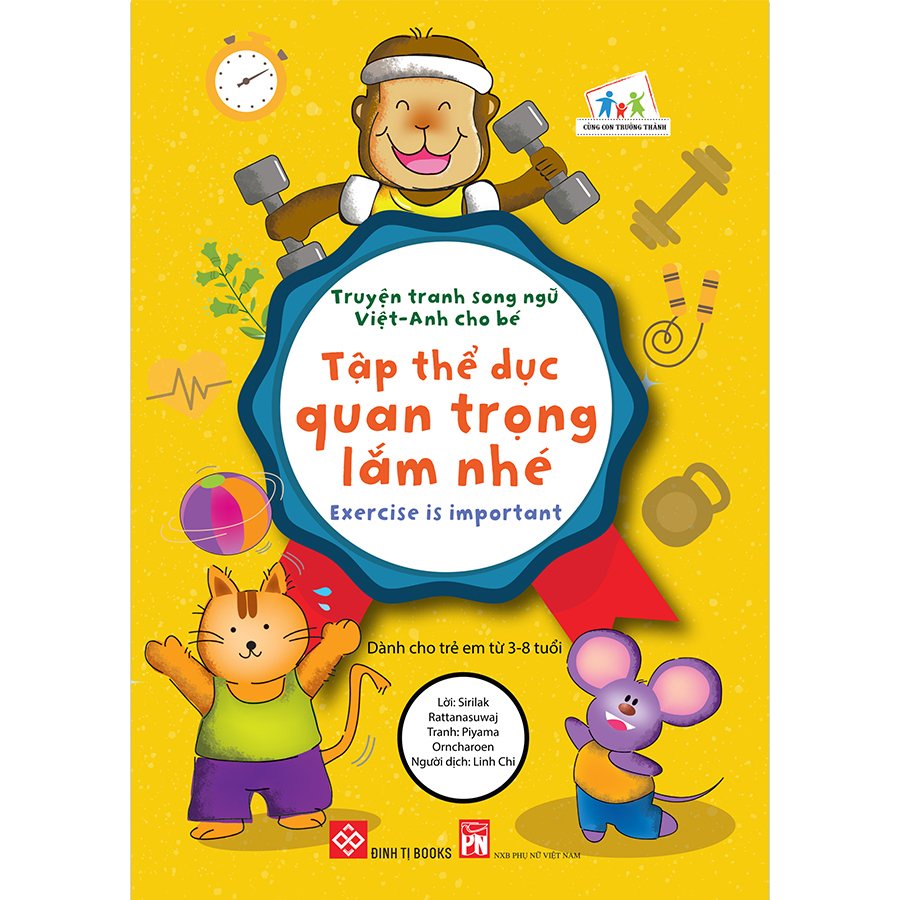 Sách - Truyện tranh song ngữ Việt-Anh cho bé - (Đinh Tị, 12 cuốn, lẻ cuốn tùy chọn)