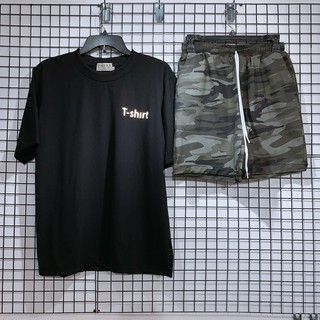 < FREESHIP > Set Áo Thun STAFF Phản Quang phối Quần Short CAMO [ Form UNISEX ]
