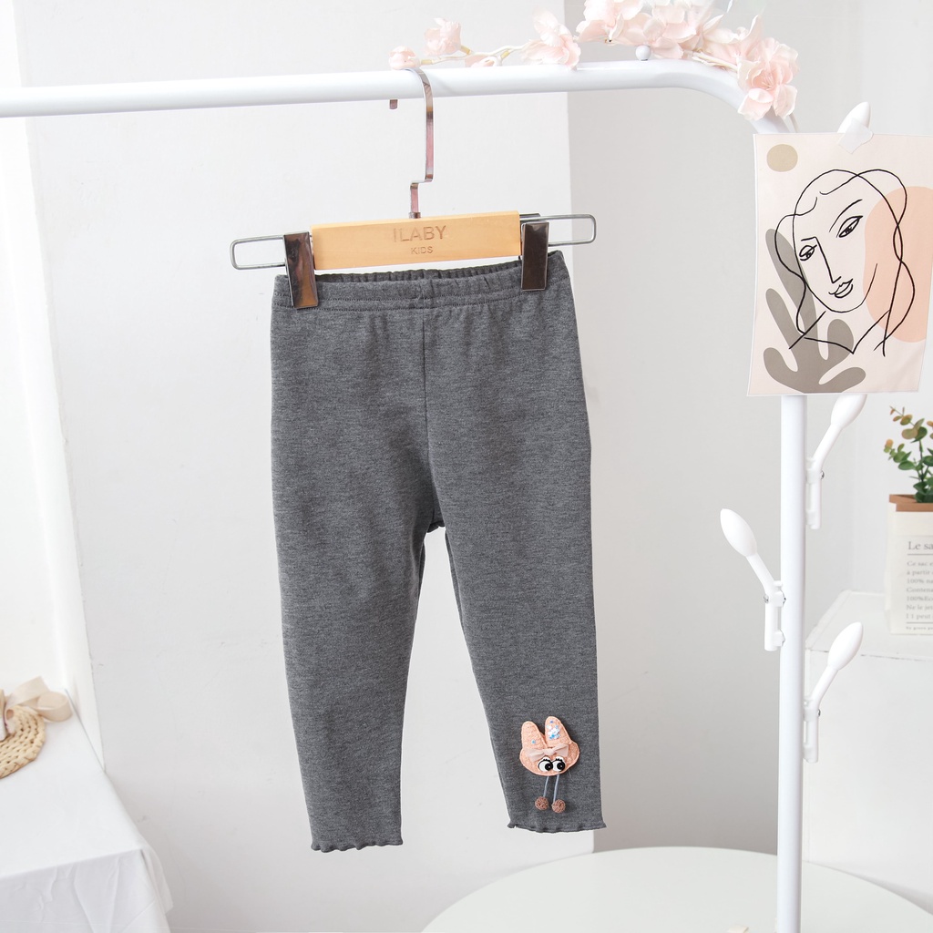 Quần legging cho bé gái ILABY thiết kế cute phần ống quần [32IG06121021]