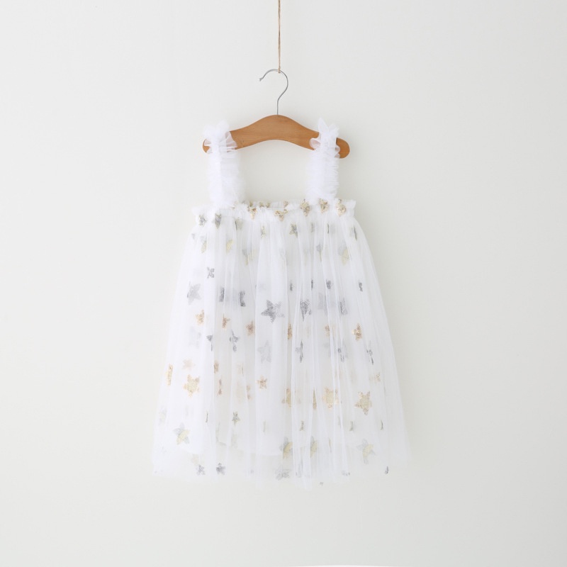 Đầm In Hình Ngôi Sao Hoạt Hình Dễ Thương Cho Bé Gái akku