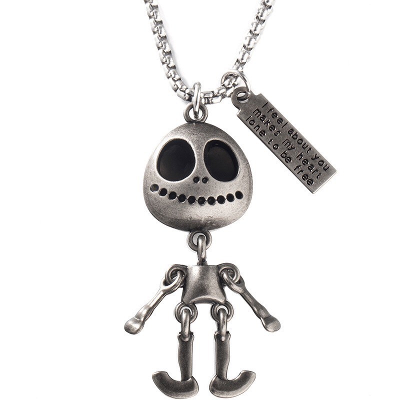 Dây Chuyền Vòng Cổ Hình Bộ Xương Thép Titan Cá Tính Cho Nam Nữ - VC018