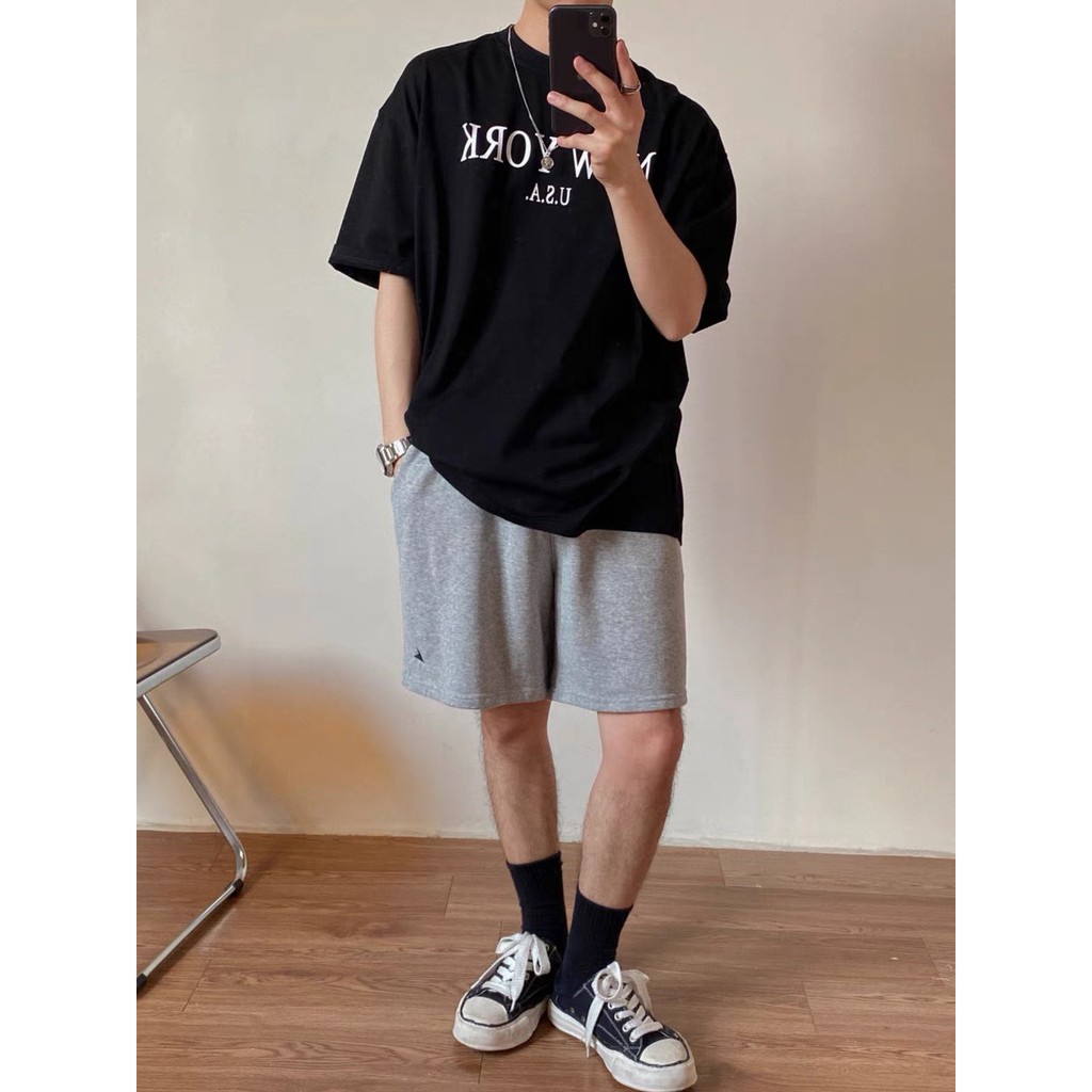 Áo thun nam nữ áo phông tee unisex New york cotton 100% đơn giản basic trắng đen form rộng trơn tay lỡ | BigBuy360 - bigbuy360.vn