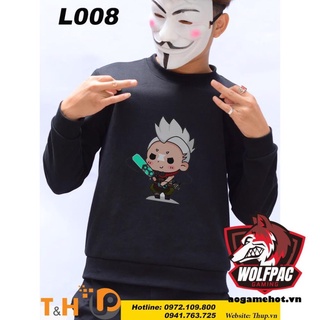 SALE- Áo game thu đông liên minh huyền thoại in hình ekko