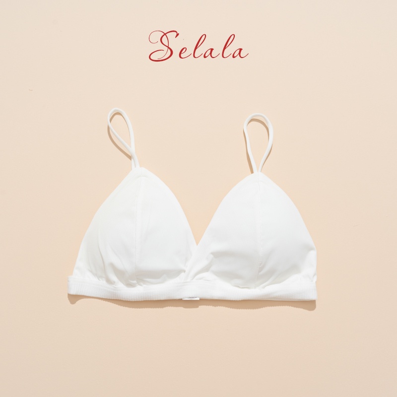 Áo Bra Selala Gân Tăm Dây Mảnh Khoét Ngực Sâu BR07