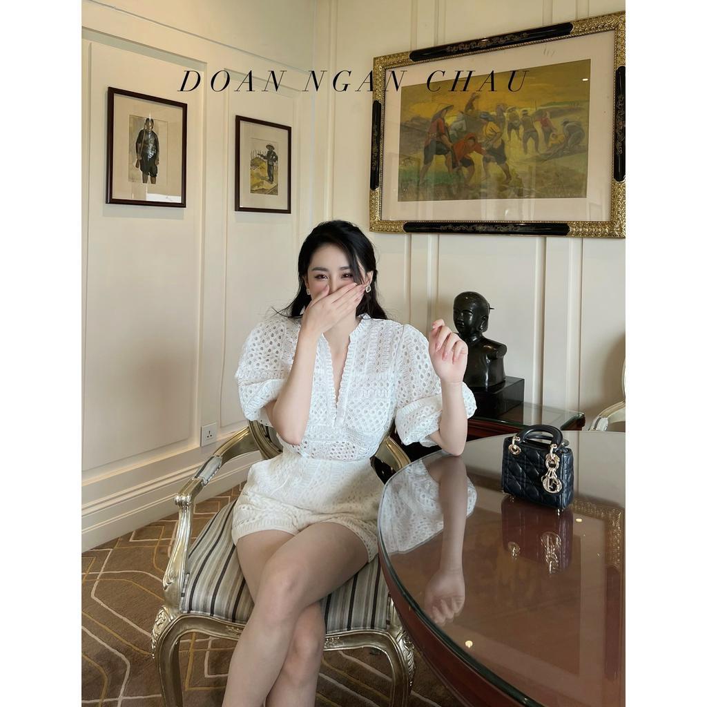 SET ÁO REN TAY PHỒNG KÈM SHORT