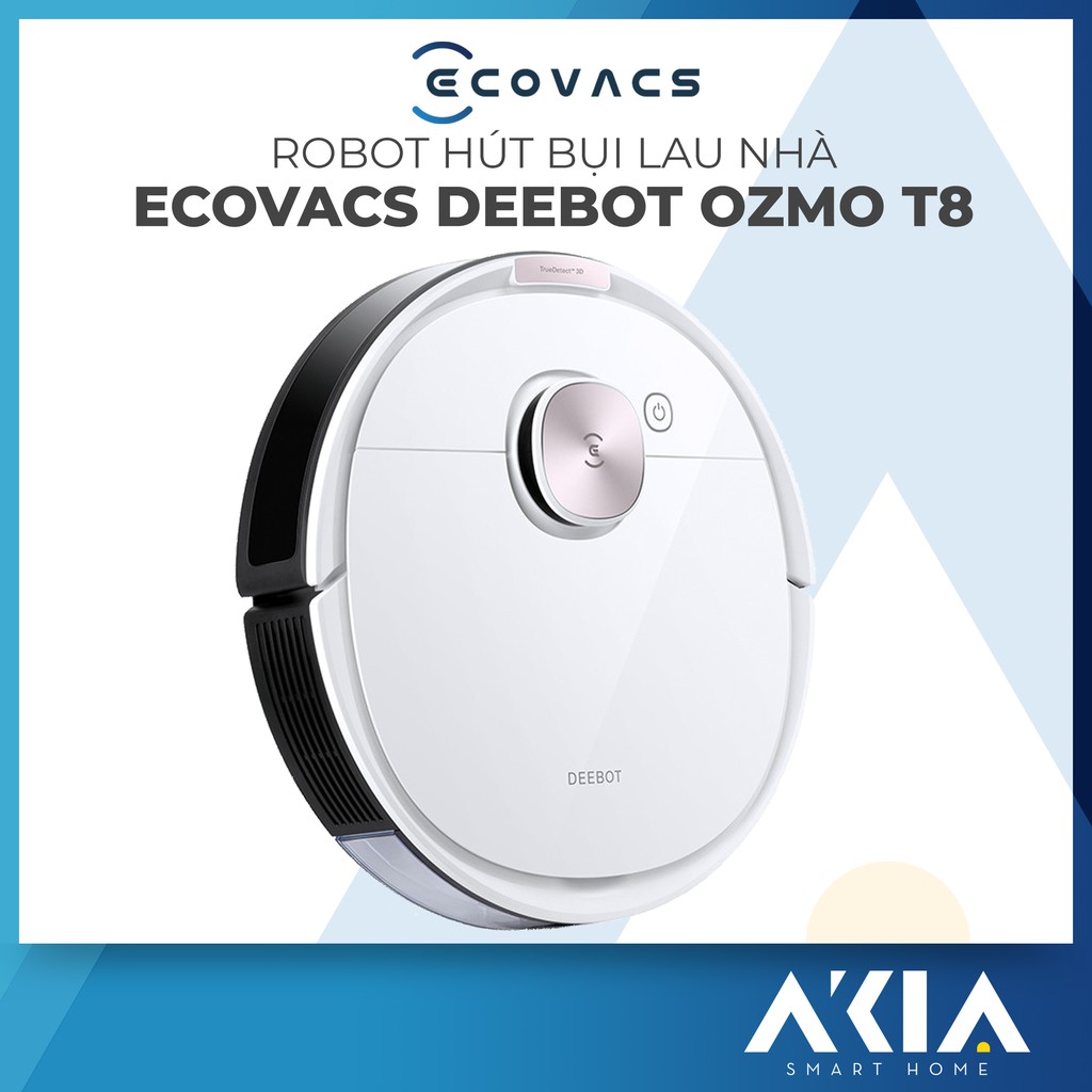 Robot Hút Bụi Lau Nhà Ecovacs T8 - Robot thông minh Ozmo T8 bản Quốc Tế DLX11-44, Điều hướng thông minh TrueDetect 3D