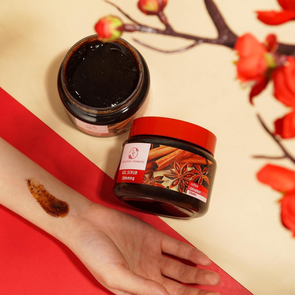 Tẩy Tế Bào Chết Toàn Thân Quế Hồi &amp; Cà Phê Exclusive Cosmetic Gel Scrub Coffee &amp; Cinnamon Limited Edition (380ml)