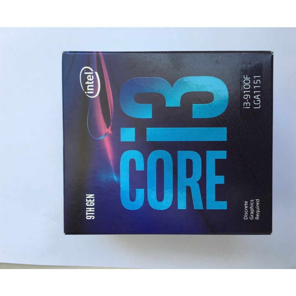 CPU Intel Core i3 9100F 4 Cores-4 Threads 3.6GHz 1151-v2 Box chính hãng | BigBuy360 - bigbuy360.vn