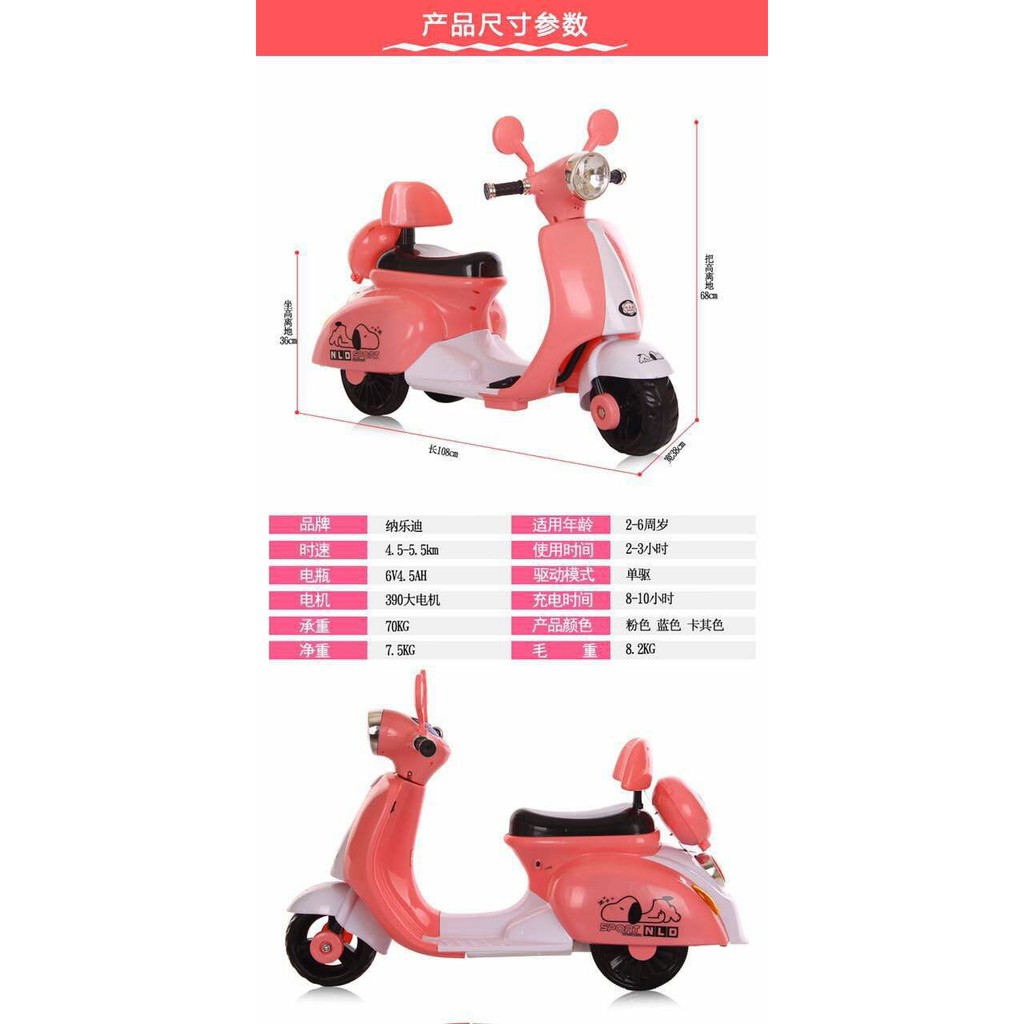 Xe máy điện Vespa cho bé