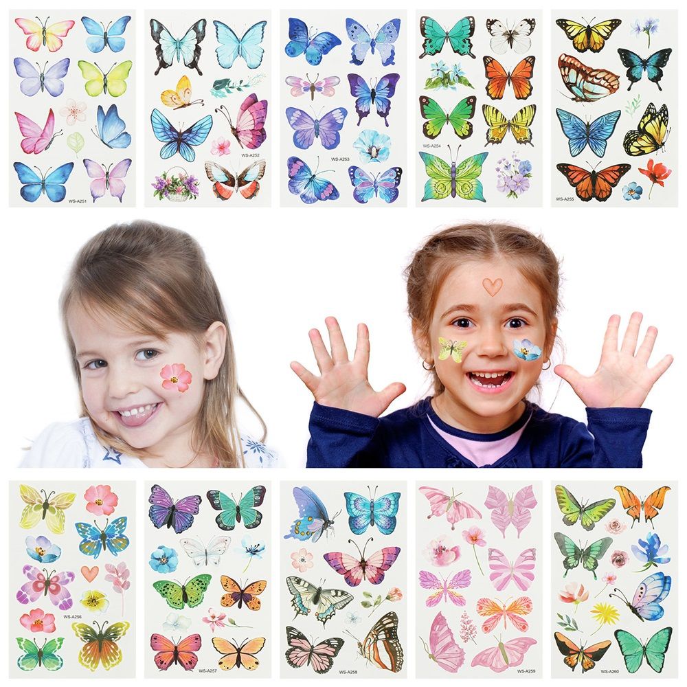 [Hàng mới về] Hình xăm dán tạm thời chống thấm nước họa tiết tùy chọn dễ thương dành cho bé