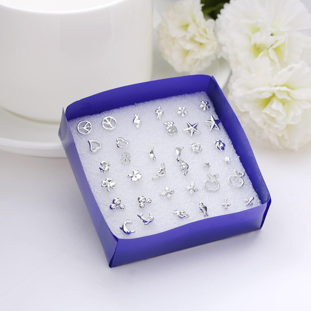 Set 18 Đôi Bông Tai Dễ Thương Cho Nữ|Bông Tai Mạ Vàng