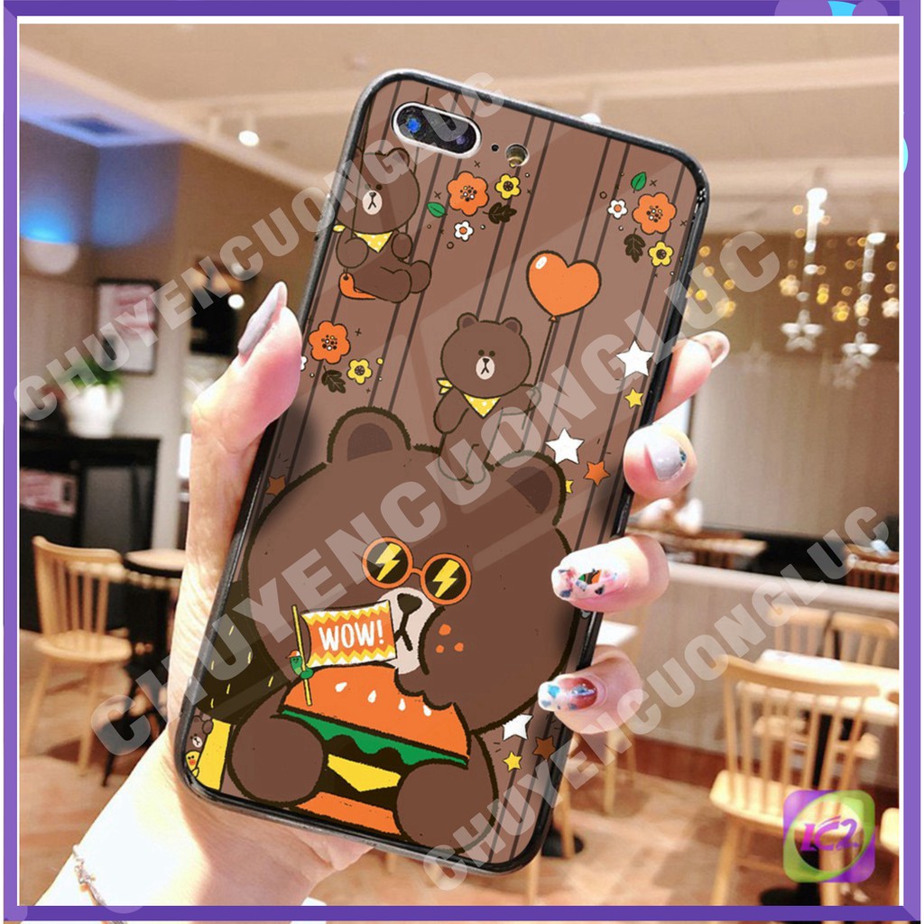 [HOT] Ốp Samsung Ốp Kính in hìnhGấu Brown Thỏ Cony . - CCLNB
