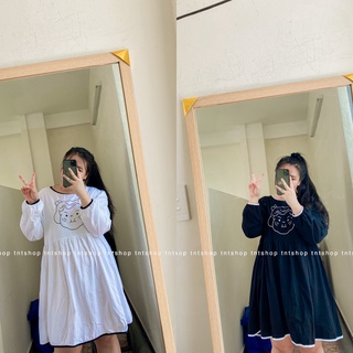Đầm Babydoll Chibi Tay dài [TNT Shop Bigsize 60kg 90kg]