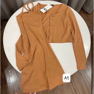 SET VÁY 2D + CARDIGAN