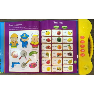 [Phiên Bản 2021 ] Đồ chơi giáo dục,Sách Nói Điện Tử Song Ngữ Anh- Việt Giúp Thông Minh Học Tốt Tiếng  Anh