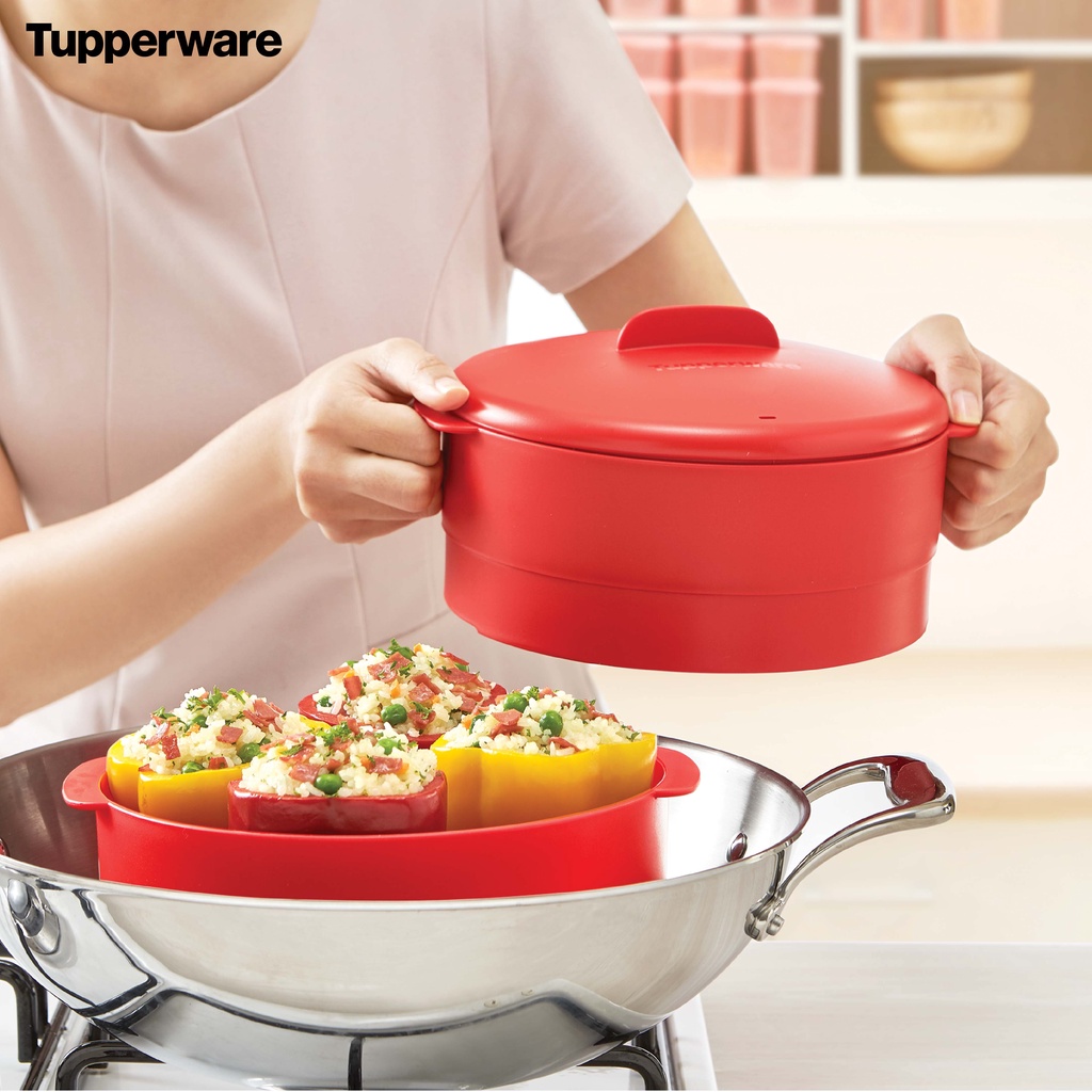 [Hàng tặng không bán] - Xửng hấp 2 tầng Tupperware Steam It Chili