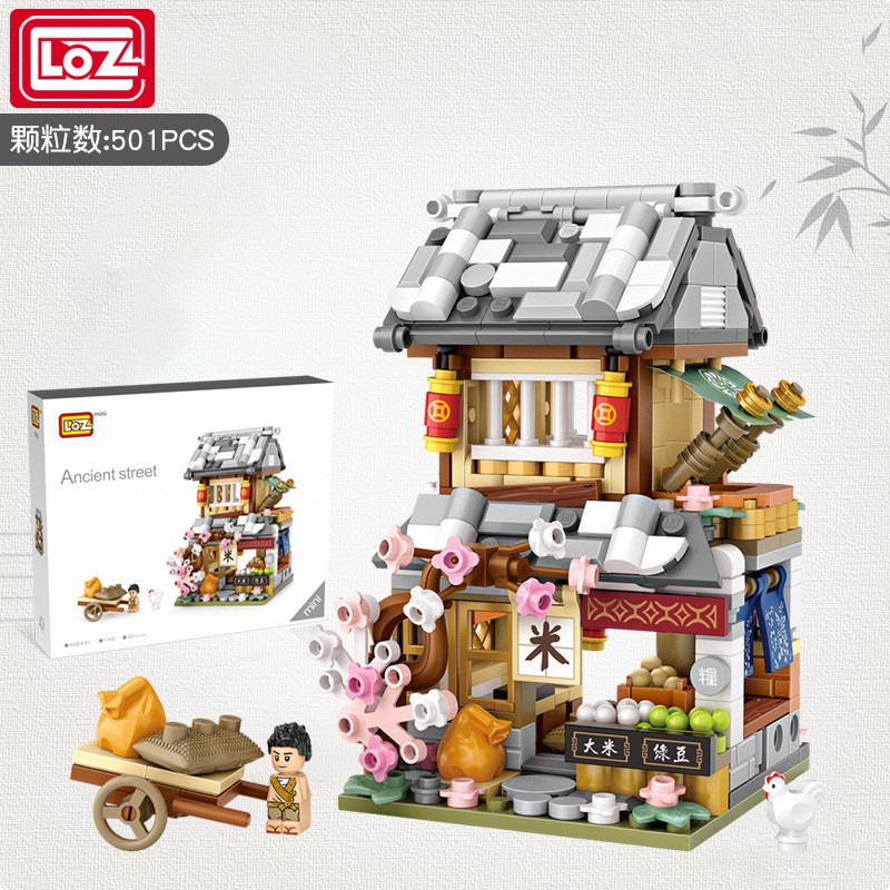 Loz Bộ Đồ Chơi Lắp Ráp Đường Phố Chines 1741 1742 1743 1744