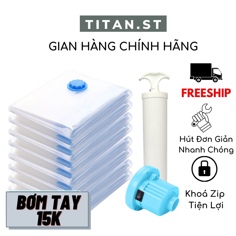 Túi Đựng Quần Áo, Túi Hút Chân Không Đựng Quần Áo, Chăn Màn Nén Khí Tiết Kiệm Diện Tích titan.st