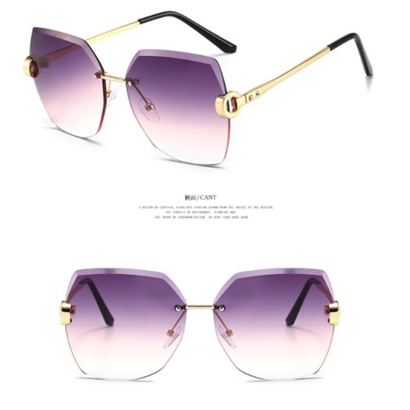 Kính Mát Gọng Kim Loại Phong Cách Retro Thời Trang Cho Nữ