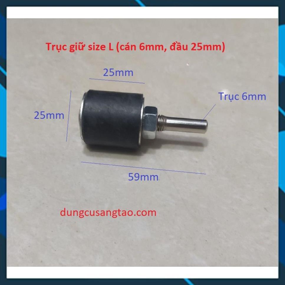 Nhám vòng 6mm-12mm-25mm / Vòng nhám tròn gắn đầu cao su để chà nhám cao cấp