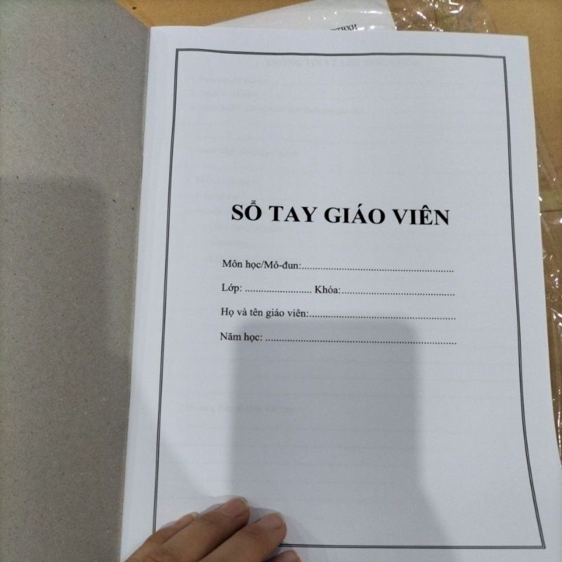 Sổ tay giáo viên theo tt23/2018