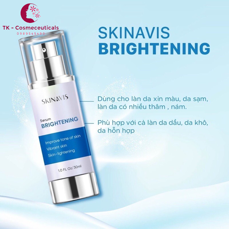 Serum Dưỡng Trắng Da Skinavis Serum Brightening Mờ Thâm, Sạm Da - 30ml